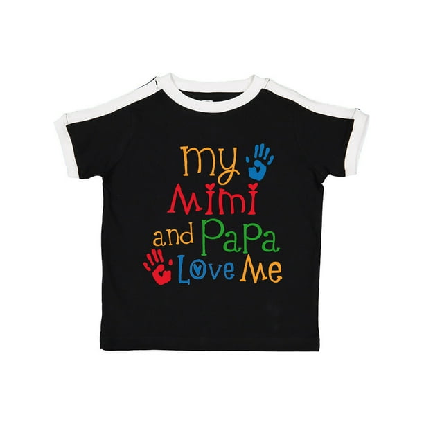 inktastic Mimi and Papa Love Me Toddler T-Shirt inktastic Mimi and Papa Love Me Toddler T-Shirt